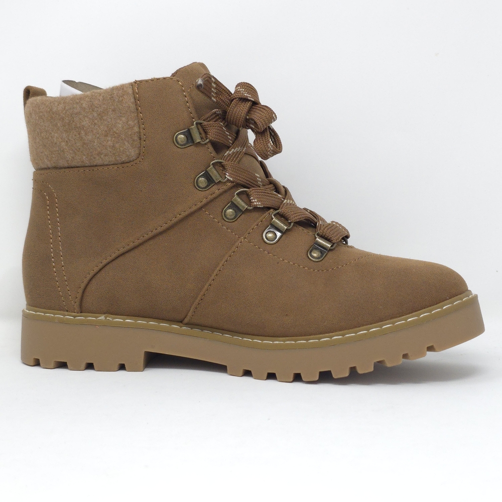 CLIFFS BY WHITE MOUNTAIN Connie Cushioned Lace Up City Hiker Ankle Boot Brown 9M - Picture 4 of 7